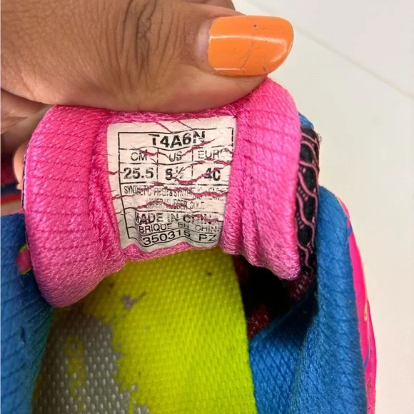 Asics Gel Sendai 2 Womens Size 8.5 Running Shoes Pink blue - Picture 7 of 7